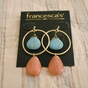 French wire drop earrings